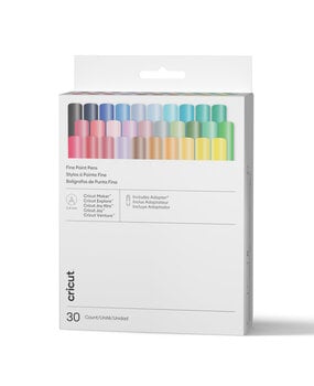 Cricut Omni Fine Point Pen Set 0.4mm Ultimate Sampler (30pcs) + Adapter (2012387)
