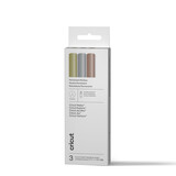 Cricut Omni Permanent Marker Set 1.0mm Gold/Silver/Copper (3pcs) + Adapter (2013186)