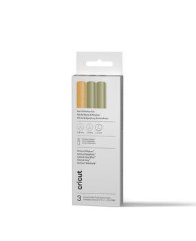 Cricut Pen & Marker Set Gold Sampler (3pcs) + Adapter (2013192)