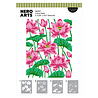 Hero Arts Tranquil Garden Layering Stencil Set Lotus Field (SA307)