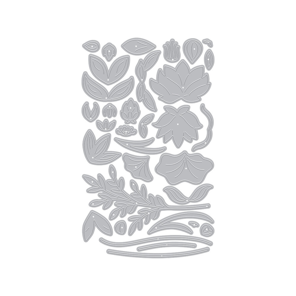 Hero Arts Tranquil Garden Die Set Lotus Flower (DF294)