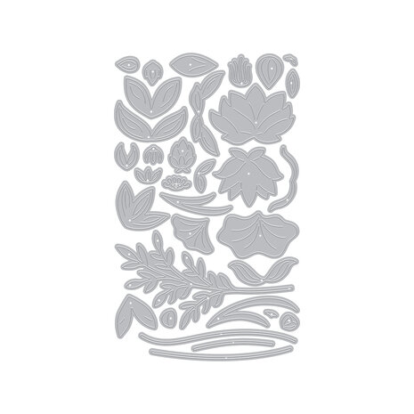 Hero Arts Tranquil Garden Die Set Lotus Flower (DF294)