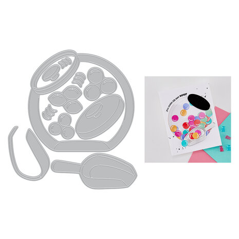 Hero Arts Beary Sweet Die Set Penny Candy Jar (DF289)