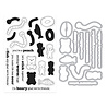 Hero Arts Beary Sweet Stamp & Cut Let's Stick Together (DC350)