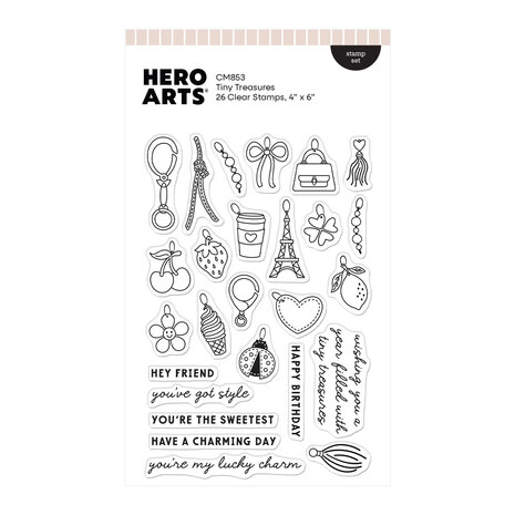 Hero Arts Tote-ally Awesome Stamp Set Tiny Treasures (CM853)