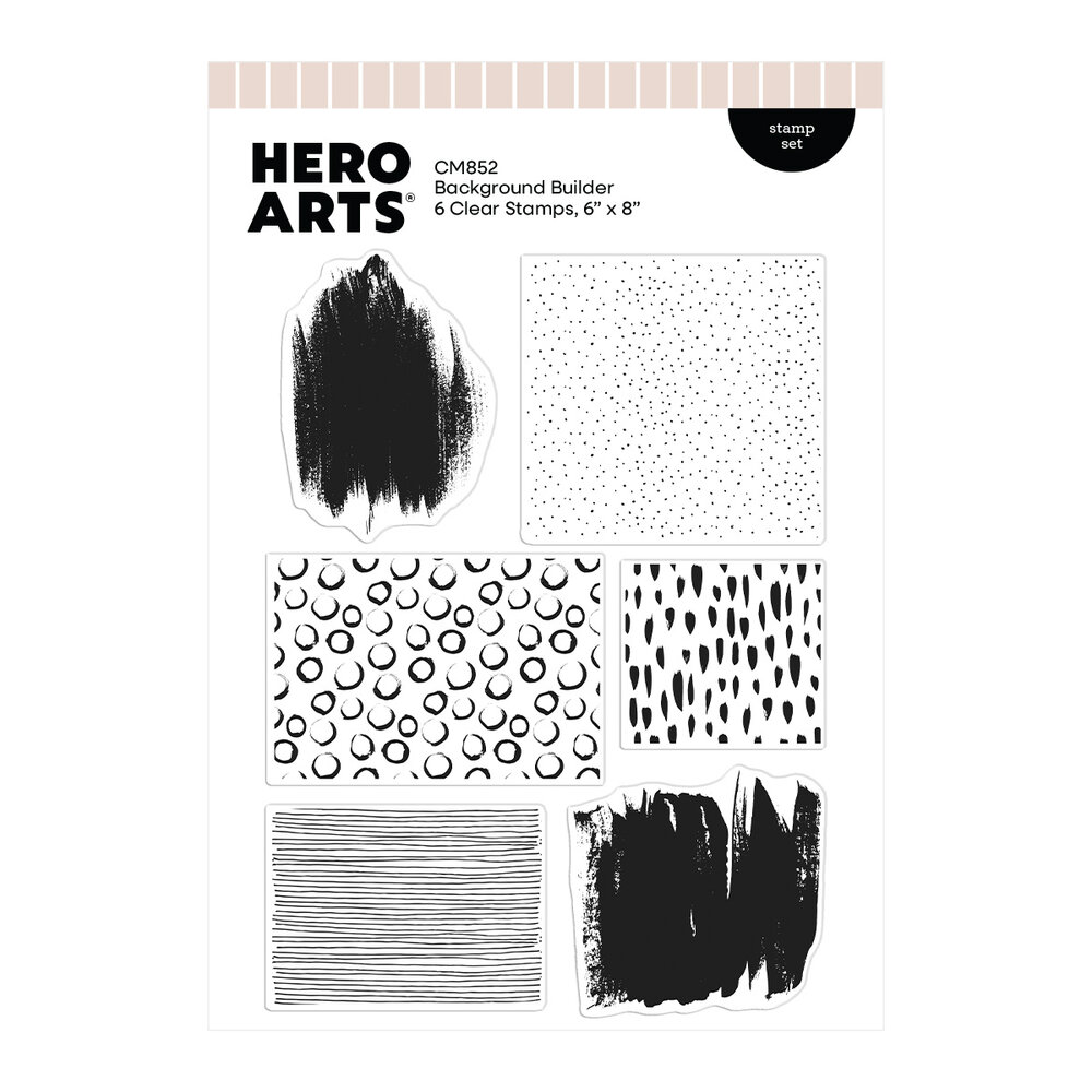 Hero Arts Tote-ally Awesome Stamp Set Background Builder (CM852)