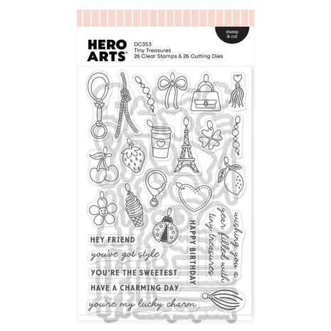 Hero Arts Tote-ally Awesome Stamp & Cut Tiny Treasures (DC353)