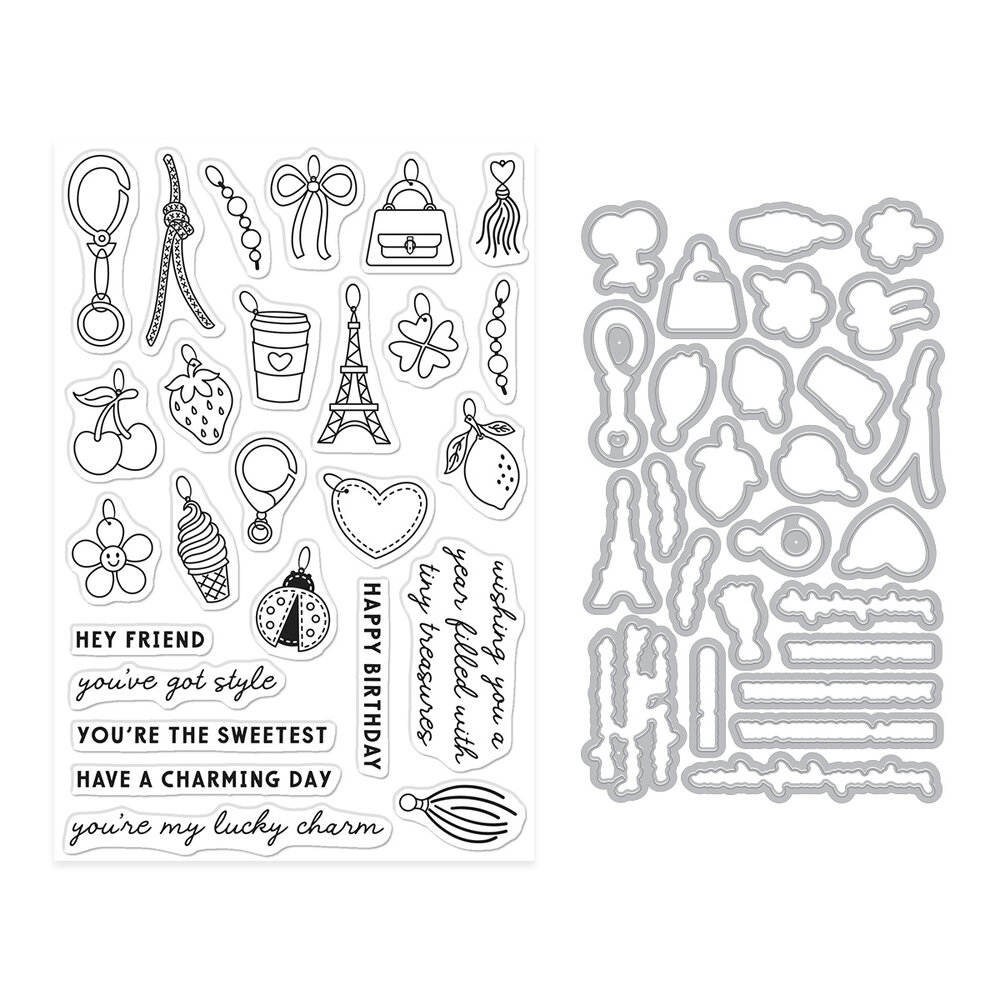 Hero Arts Tote-ally Awesome Stamp & Cut Tiny Treasures (DC353)