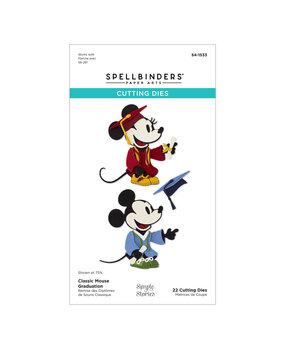 Spellbinders Classic Mouse Graduation Etched Dies by Allison Frazier (S4-1533)