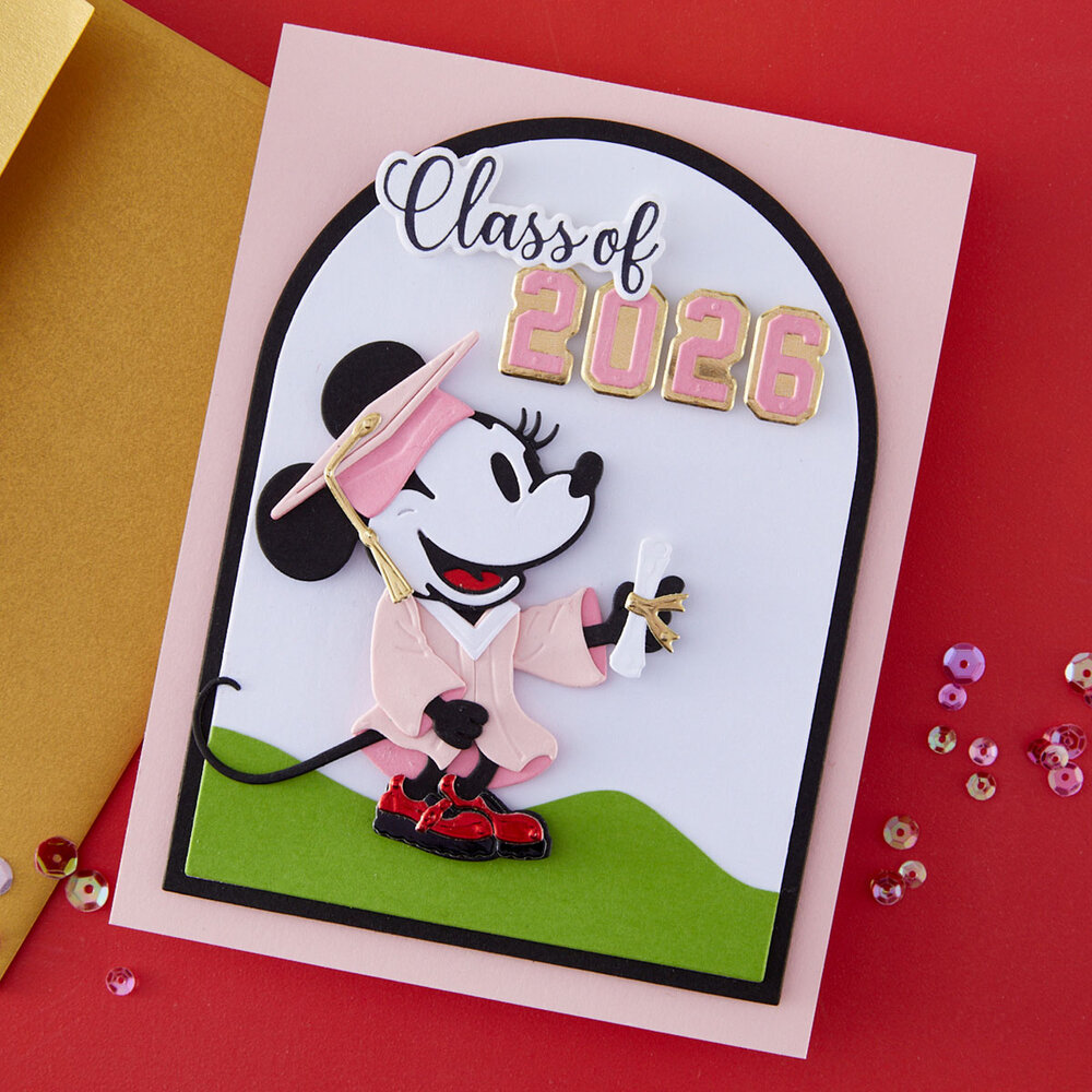 Spellbinders Classic Mouse Graduation Etched Dies by Allison Frazier (S4-1533)