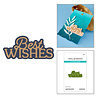Spellbinders Essentially Yours Sentiments Etched Dies Layered Best Wishes (S1-181)