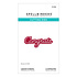 Essentially Yours Sentiments Etched Dies Layered Congrats (S1-182)