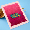 Spellbinders Essentially Yours Sentiments Etched Dies Layered Hello Friend (S1-184)