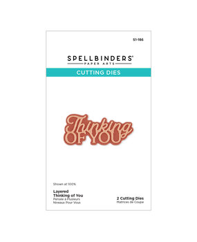 Spellbinders Essentially Yours Sentiments Etched Dies Layered Thinking of You (S1-186)