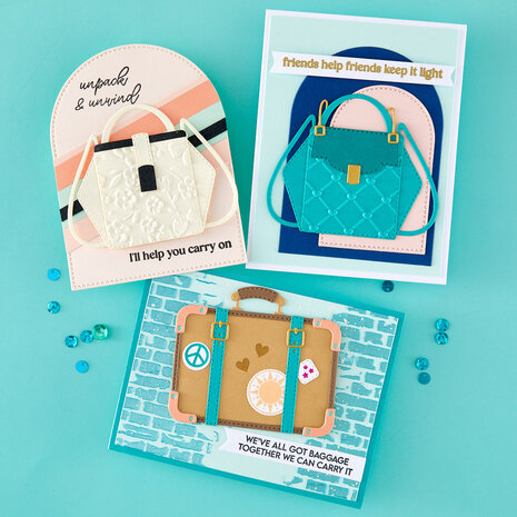 Spellbinders We All Have Baggage Etched Dies Designer Purse by Sheri Ballantyne (S5-715)