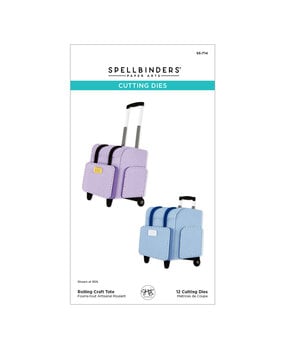 Spellbinders We All Have Baggage Etched Dies Rolling Craft Tote by Sheri Ballantyne (S5-714)