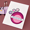 Spellbinders We All Have Baggage Stamp & Die Set Retro Suitcase and Sentiments by Sheri Ballantyne (SDS-221)