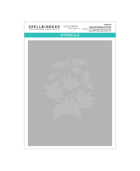 Spellbinders Magical Fuchsia Layered Stencil by Alex Syberia (STN-127)