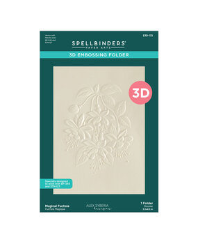 Spellbinders Magical Fuchsia 3D Embossing Folder by Alex Syberia (E3D-172)