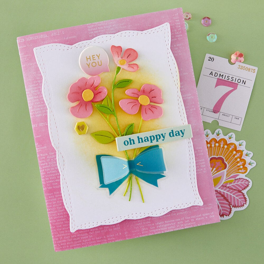 Spellbinders Poppy Song Etched Dies Leaf & Bloom (S4-1512)