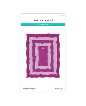 Spellbinders Poppy Song Etched Dies Playful Stitched Panels (S5-747)