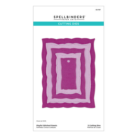 Spellbinders Poppy Song Etched Dies Playful Stitched Panels (S5-747)