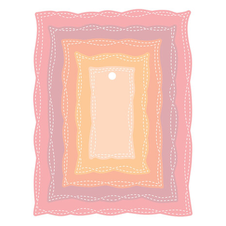 Spellbinders Poppy Song Etched Dies Playful Stitched Panels (S5-747)