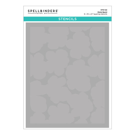 Spellbinders Poppy Song Layered Stencil Petal Burst (STN-122)