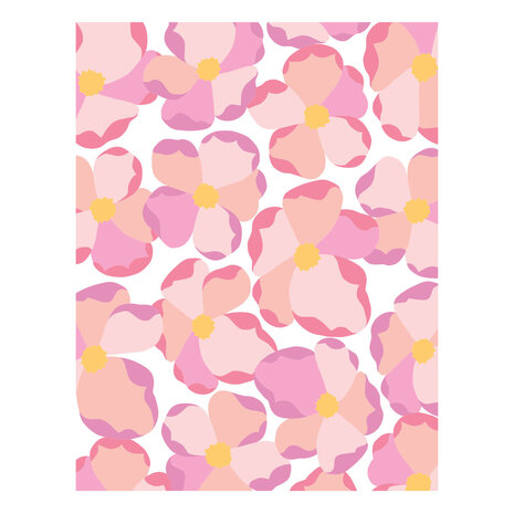 Spellbinders Poppy Song Layered Stencil Petal Burst (STN-122)