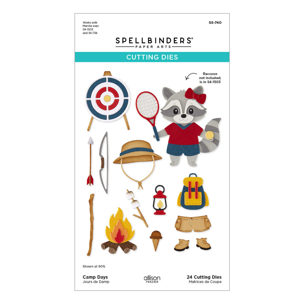 Spellbinders Summer Camp Camp Days Etched Dies by Allison Frazier (S5-740)