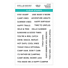 Spellbinders Summer Camp Clear Stamp Set Summertime Sentiments by Allison Frazier (STP-269)