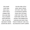 Spellbinders Summer Camp Clear Stamp Set Summertime Sentiments by Allison Frazier (STP-269)
