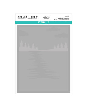 Spellbinders Summer Camp Layered Stencil Lakeside Memories by Allison Frazier (STN-121)