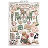 Stamperia House of Roses Junk Journal Stickers, Backgrounds, Cut-Outs (SBJK19)