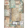 Stamperia Art Stories 50x70cm Big Rice Paper Mixed Pattern by Antonis Tzanidakis (DFSAJB006)