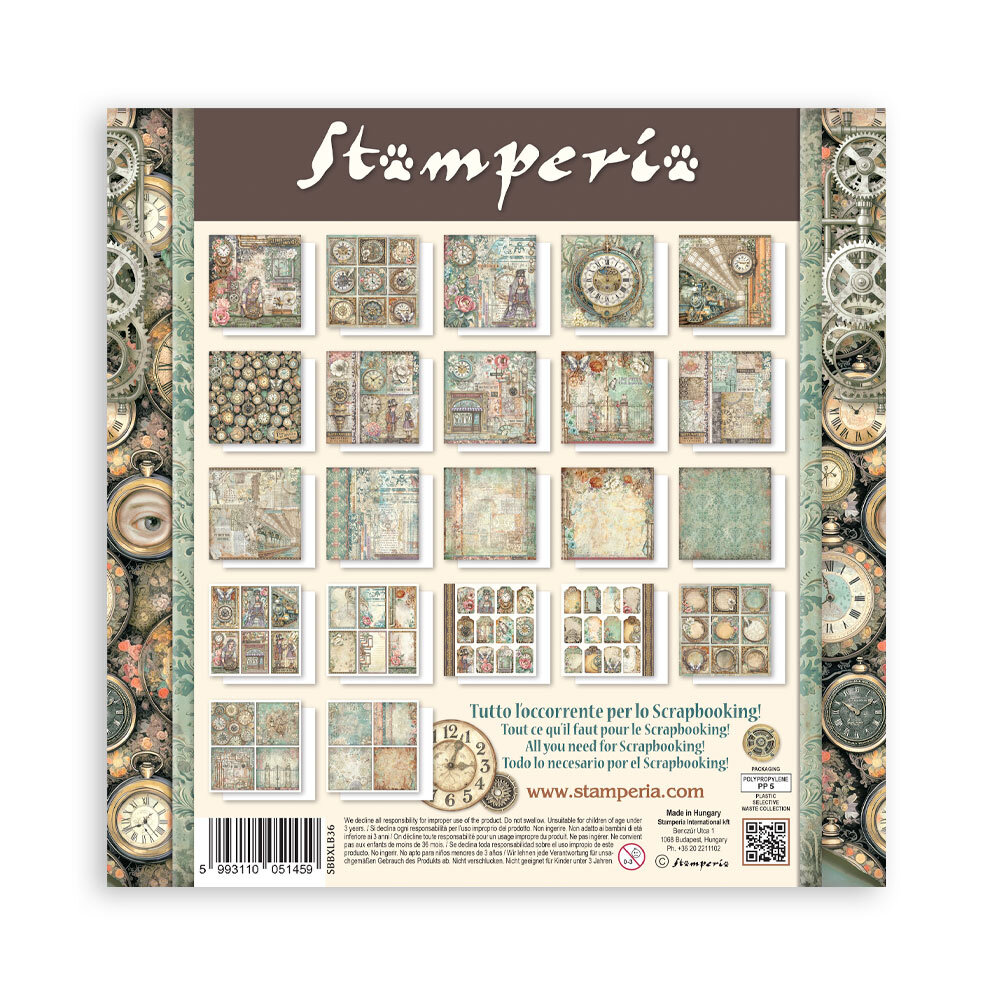 Stamperia Gardens of Time 12x12 Inch Paper Pack Maxi (Single Face) by Antonis Tzanidakis (SBBXLB36) Stamperia Gardens of Time 12x12 Inch Paper Pack Maxi (Single Face) by Antonis Tzanidakis (SBBXLB36)