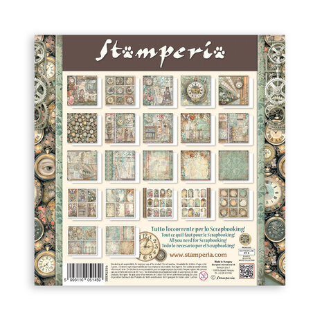 Stamperia Gardens of Time 12x12 Inch Paper Pack Maxi (Single Face) by Antonis Tzanidakis (SBBXLB36) Stamperia Gardens of Time 12x12 Inch Paper Pack Maxi (Single Face) by Antonis Tzanidakis (SBBXLB36)