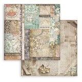 Stamperia Gardens of Time 12x12 Inch Paper Sheet Mixed Patterns (10pcs) by Antonis Tzanidakis (SBB1142)