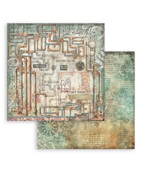 Stamperia Gardens of Time 12x12 Inch Paper Sheet Tubes (10pcs) by Antonis Tzanidakis (SBB1141)