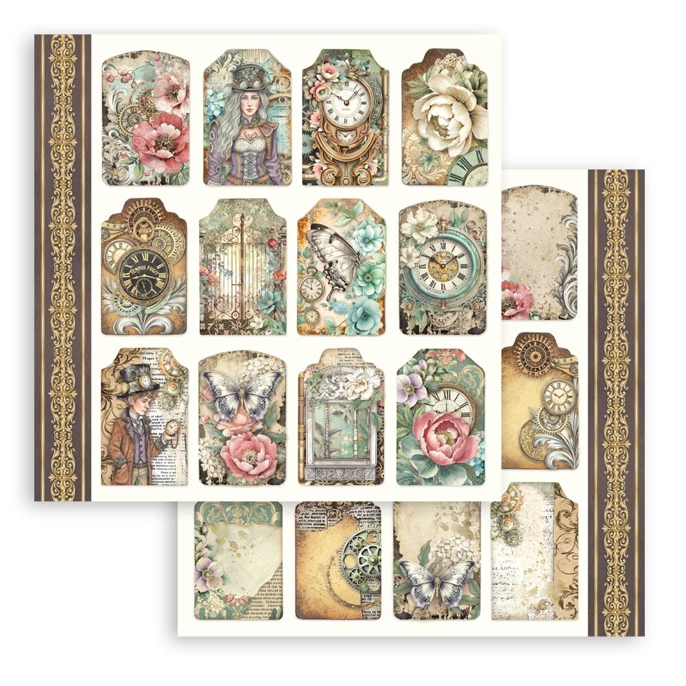 Stamperia Gardens of Time 8x8 Inch Paper Pack by Antonis Tzanidakis (SBBS141) Stamperia Gardens of Time 8x8 Inch Paper Pack by Antonis Tzanidakis (SBBS141)