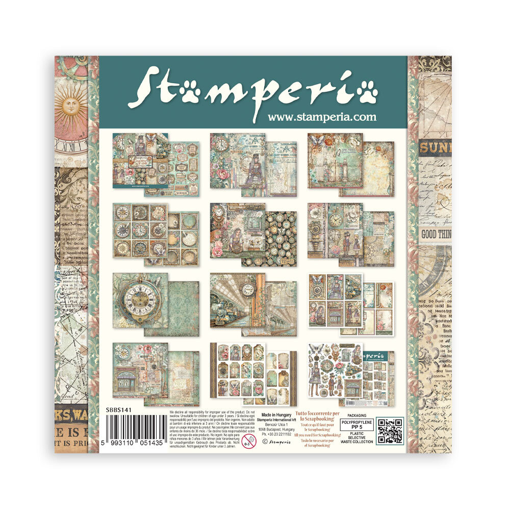 Stamperia Gardens of Time 8x8 Inch Paper Pack by Antonis Tzanidakis (SBBS141) Stamperia Gardens of Time 8x8 Inch Paper Pack by Antonis Tzanidakis (SBBS141)