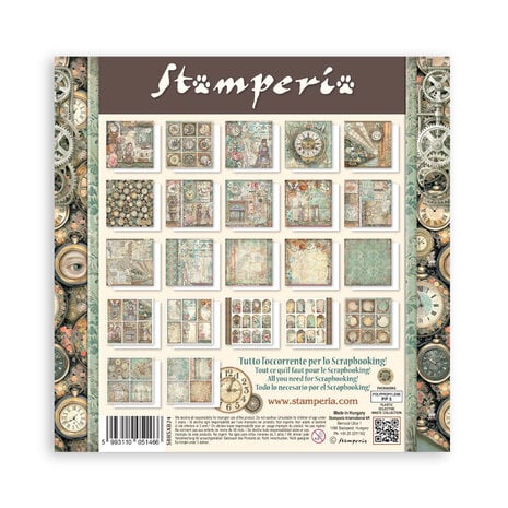 Stamperia Gardens of Time 8x8 Inch Paper Pack Maxi (Singel Face) by Antonis Tzanidakis (SBBSXB24) Stamperia Gardens of Time 8x8 Inch Paper Pack Maxi (Singel Face) by Antonis Tzanidakis (SBBSXB24)