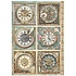Gardens of Time A4 Rice Paper 6 Clocks (6pcs) by Antonis Tzanidakis (DFSA41111)
