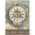 Gardens of Time A4 Rice Paper Big Clock (6pcs) by Antonis Tzanidakis (DFSA41114)