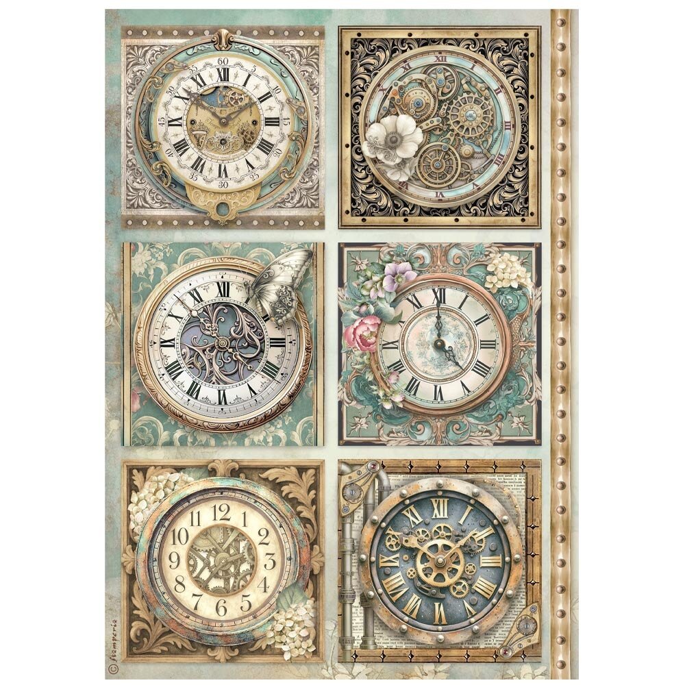 Stamperia Gardens of Time A4 Rice Paper Selection (6pcs) by Antonis Tzanidakis (DFSA4XTM) Stamperia Gardens of Time A4 Rice Paper Selection (6pcs) by Antonis Tzanidakis (DFSA4XTM)