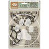 Stamperia Gardens of Time Clear Stamp Half Clocks and Writtings by Antonis Tzanidakis (WTK240)