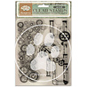 Stamperia Gardens of Time Clear Stamp Tubes and Clocks by Antonis Tzanidakis (WTK239)