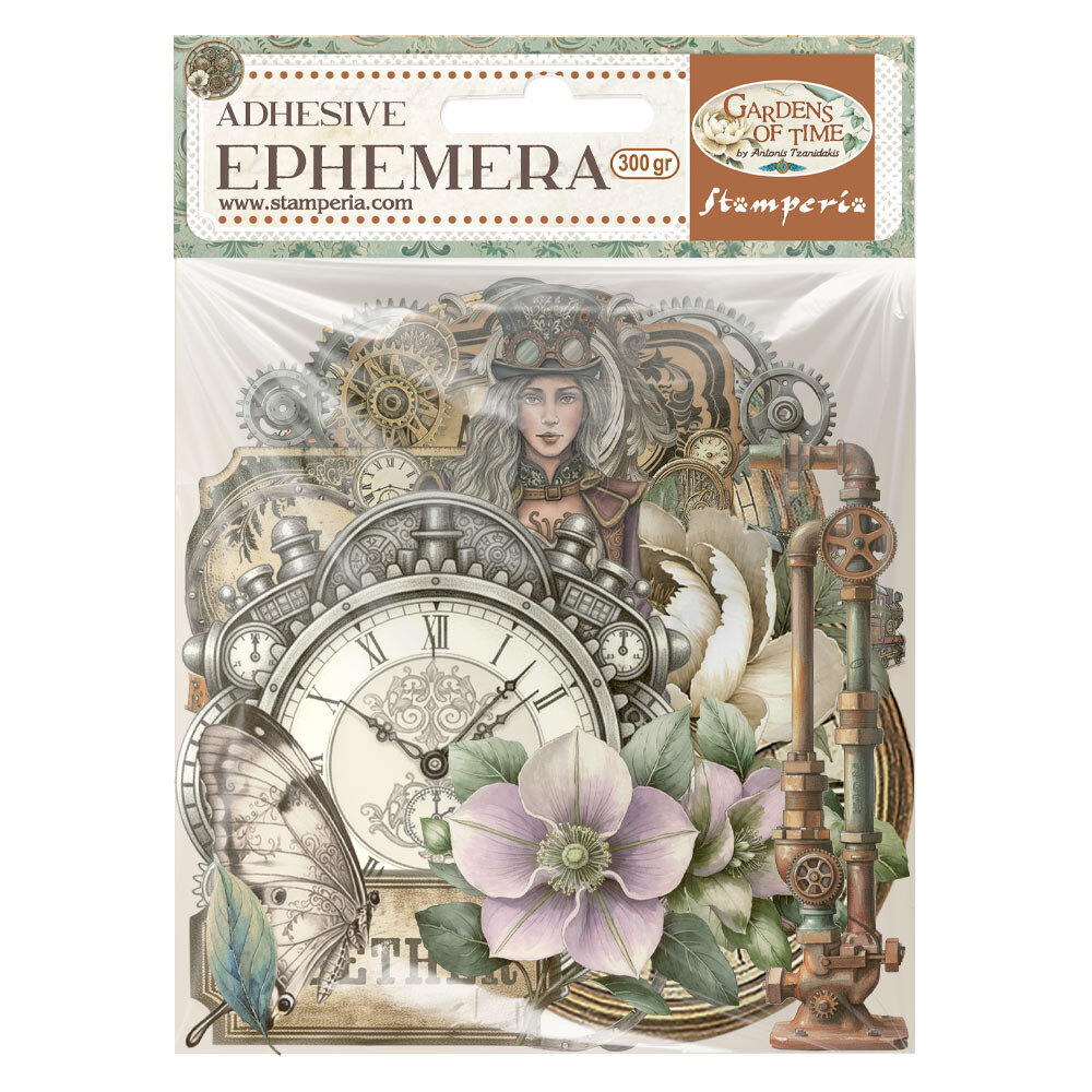 Stamperia Gardens of Time Ephemera (40pcs) by Antonis Tzanidakis (DFLCT78)