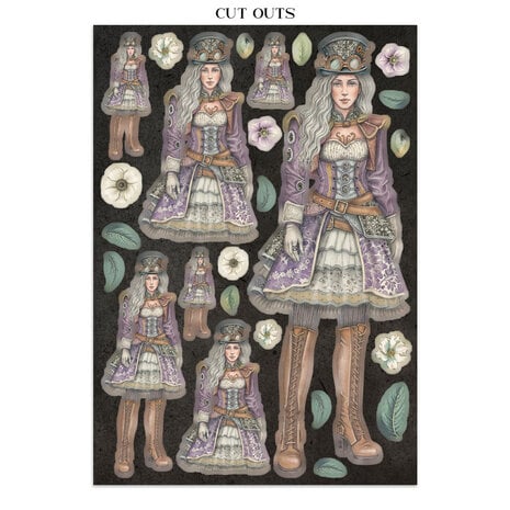 Stamperia Gardens of Time Junk Journal A5 Focus Points by Antonis Tzanidakis (SBJKS01)