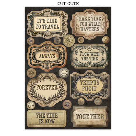 Stamperia Gardens of Time Junk Journal A5 Focus Points by Antonis Tzanidakis (SBJKS01)